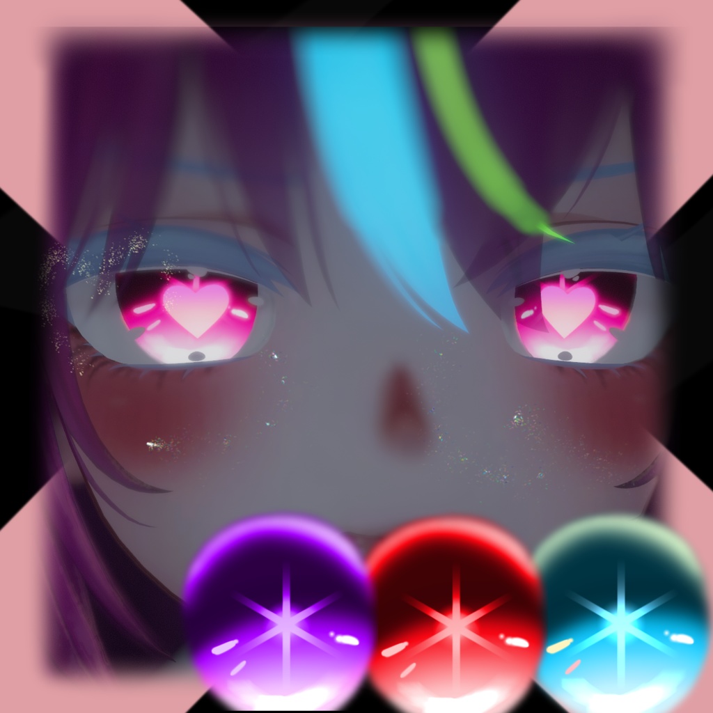 (9 avatar ) 舞夜- 萌- 幽怩 -むろむ-森羅 -桔梗 - 狐雪 - めいゆん- ライム ~Tuberose ~ Maya- Moe -Yuni- Muromu- Shinra - Kikyo - Koyuki - Meiyun - Lime : eye set 推しの子 - Oshi No Ko ( AI ,KANA, RUBY , AQUA )