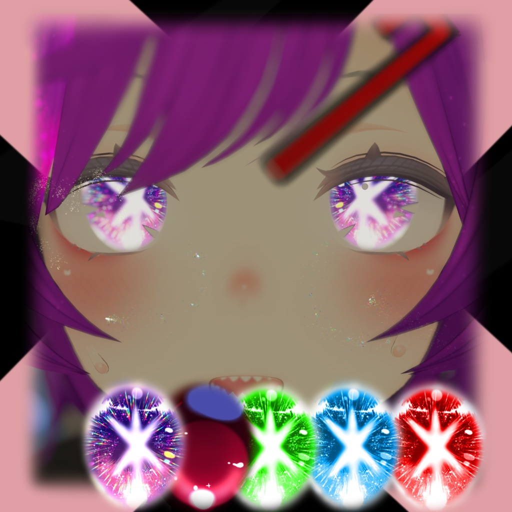 (9 avatar ) 舞夜- 萌- 幽怩 -むろむ-森羅 -桔梗 - 狐雪 - めいゆん- ライム ~Tuberose ~ Maya- Moe -Yuni- Muromu- Shinra - Kikyo - Koyuki - Meiyun - Lime : eye set 推しの子 - Oshi No Ko ( AI ,KANA, RUBY , AQUA )