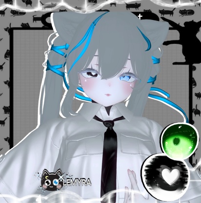 Sio / しお : eye set KiraKira / black Love