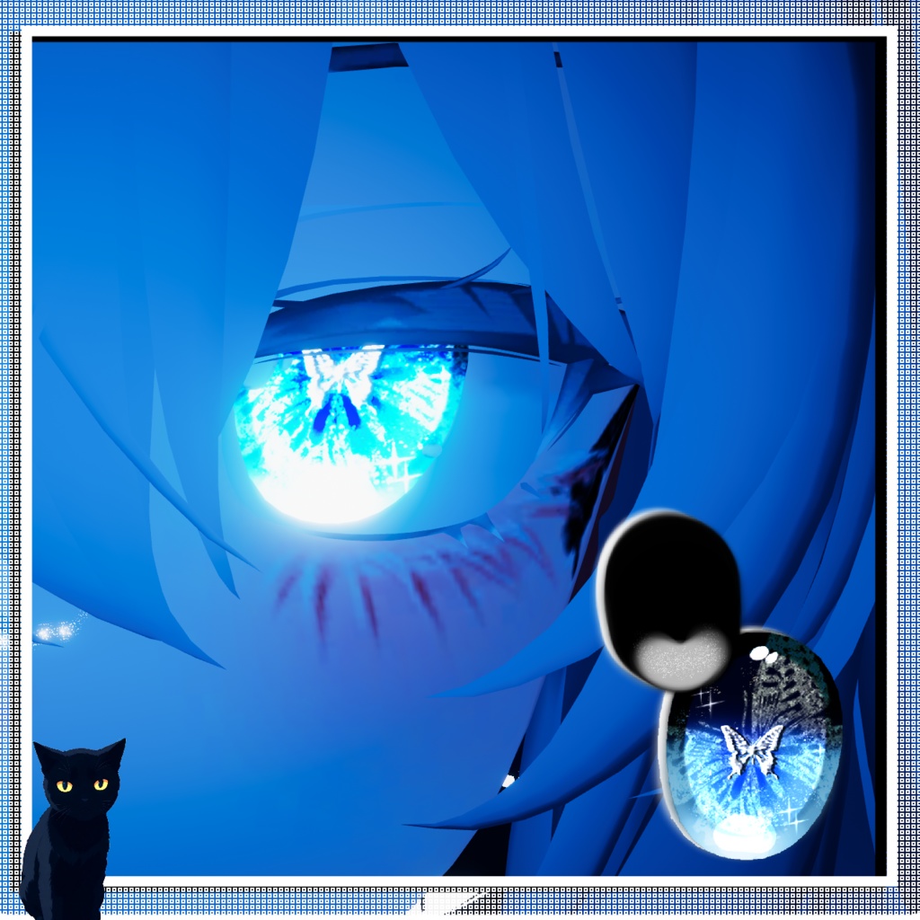 ミルティナ - Milltina : Make up & Eye set 02 ( Butterfly//black)