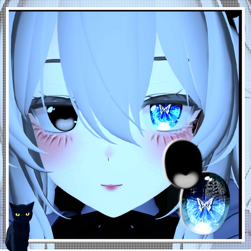 ミルティナ - Milltina : Make up & Eye set 02 ( Butterfly//black)