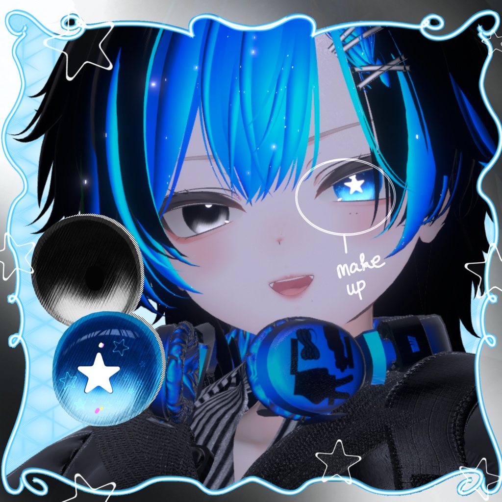 「真央」-mao- :  Eye set Star/ Nohope and Make up face