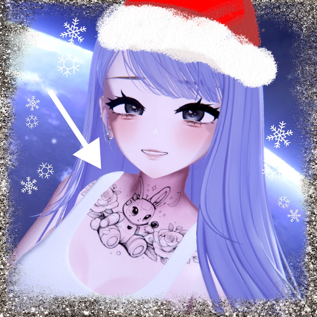 Gamer Bunny Tattoo|4K Arm & Neck|ゲーマーうさぎタトゥー