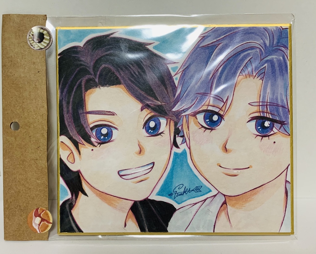 ゆあんとみつきミニ色紙