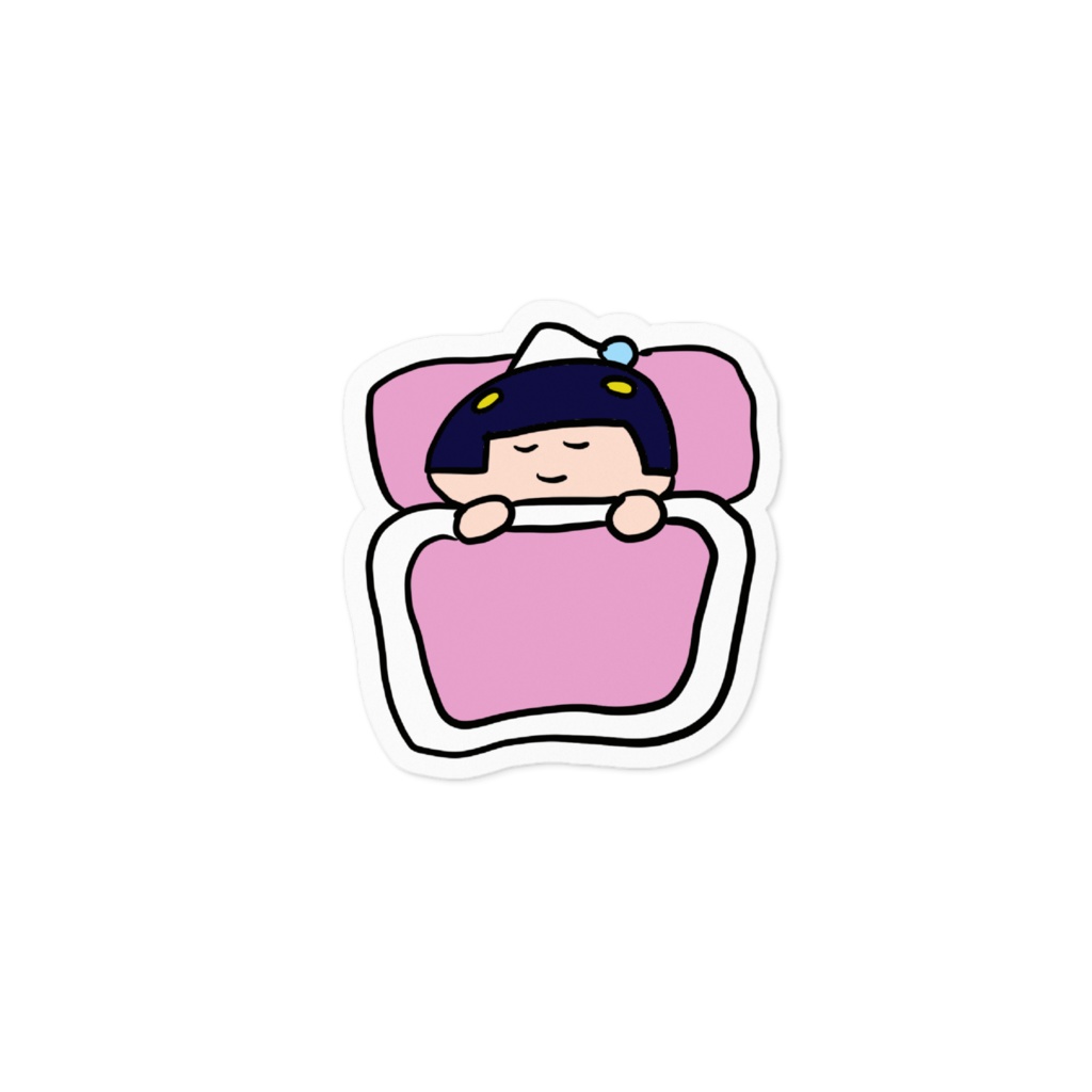 おやすみブチャステッカー