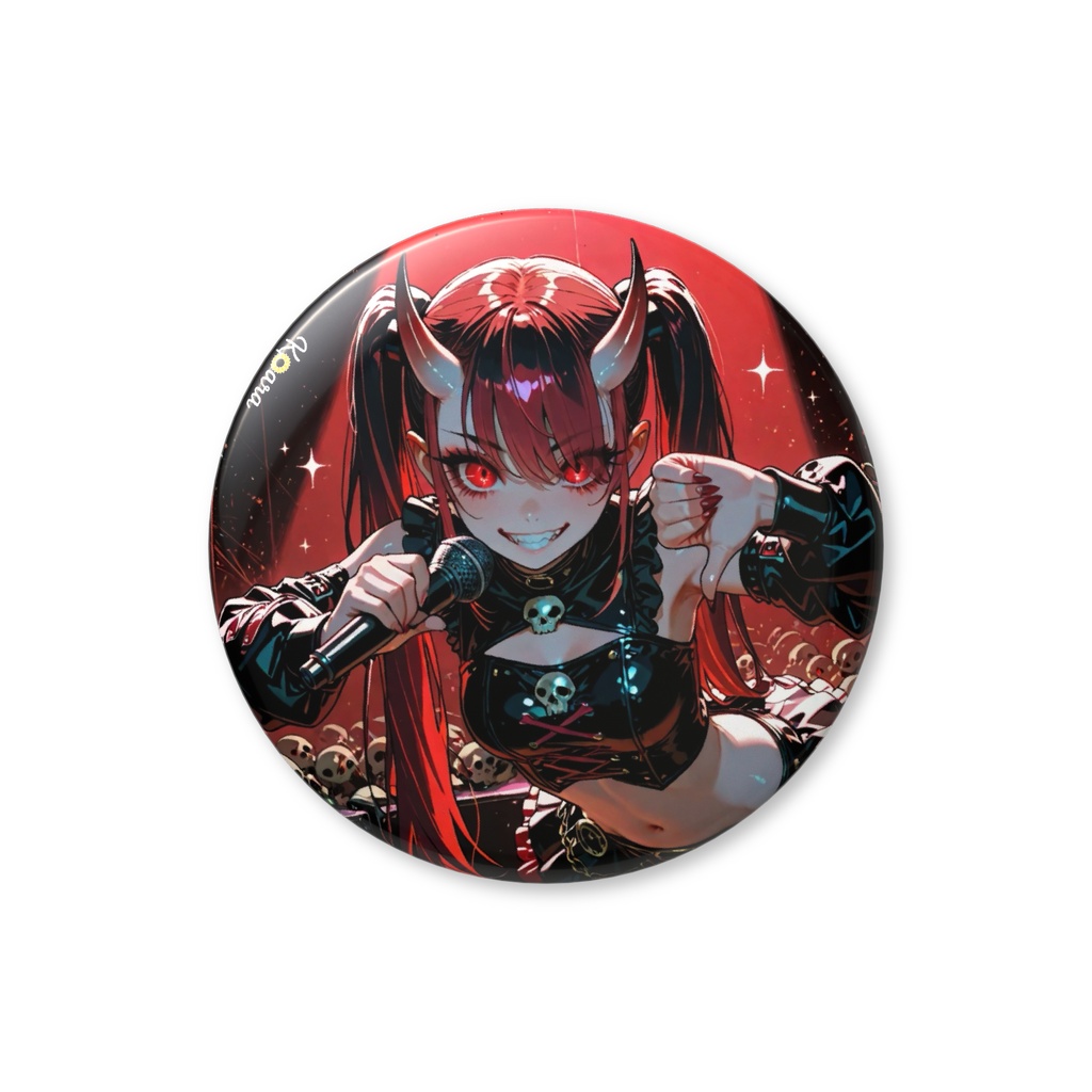 オリジナル缶バッジ 56mm 地獄アイドル