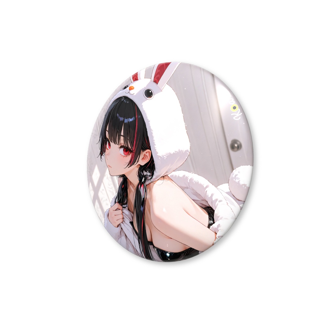 オリジナル缶バッジ 56mm きぐるみバニー