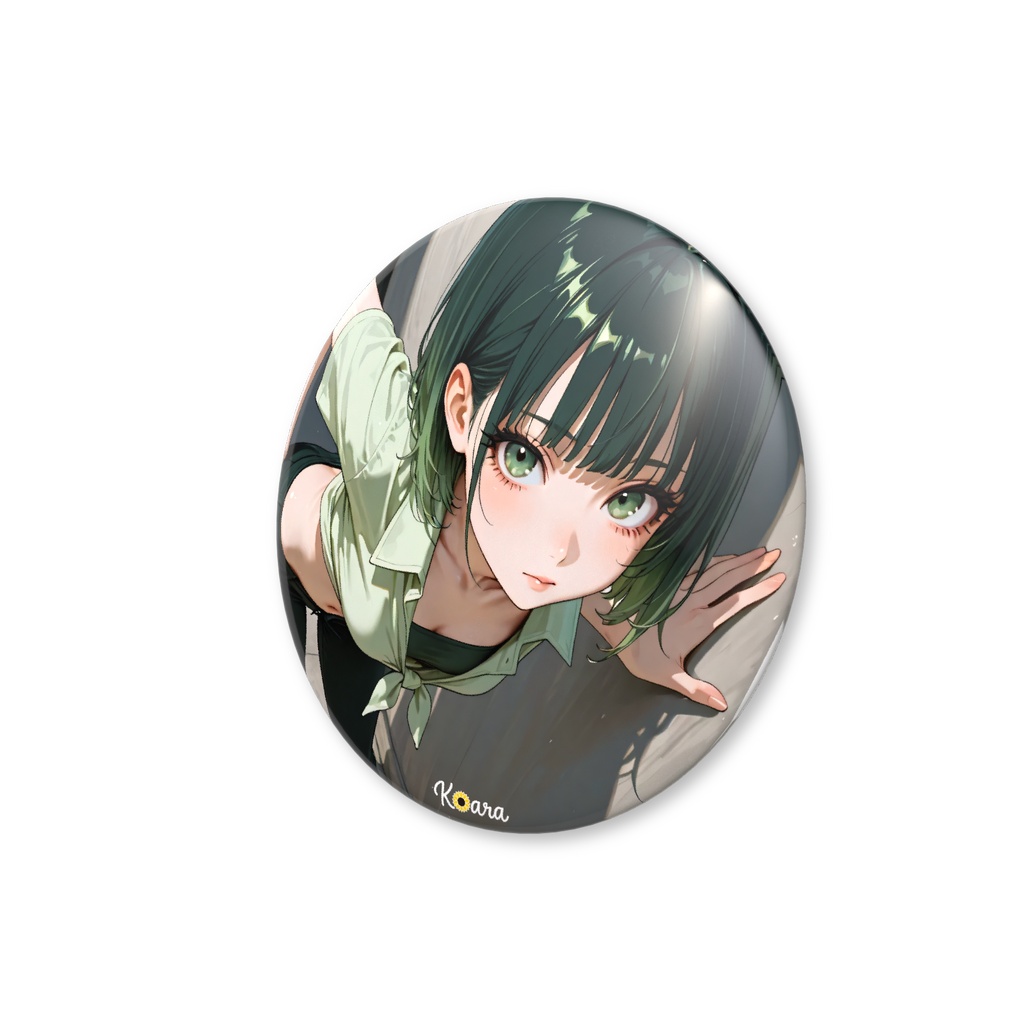 オリジナル缶バッジ 56mm タイフロントシャツ