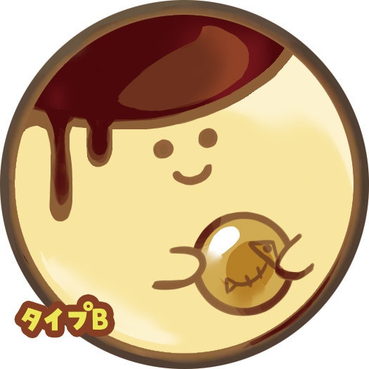 プリンの缶バッジ(2個セット)
