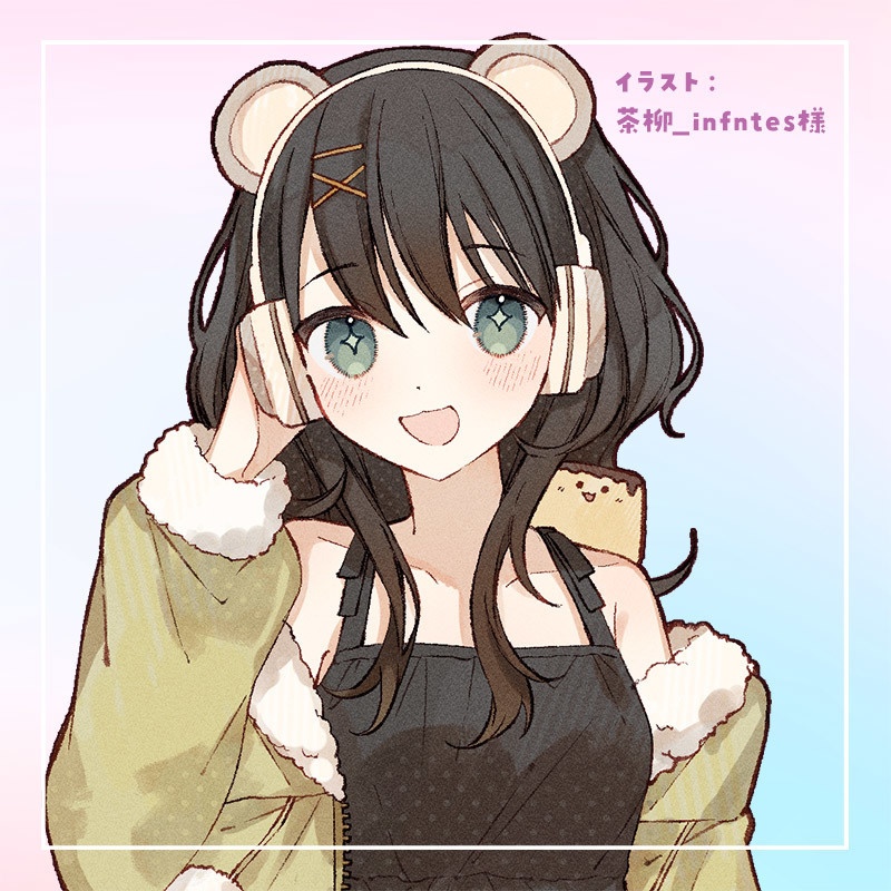 アクリルスタンド タイプB:まよなか音楽を聞く姿