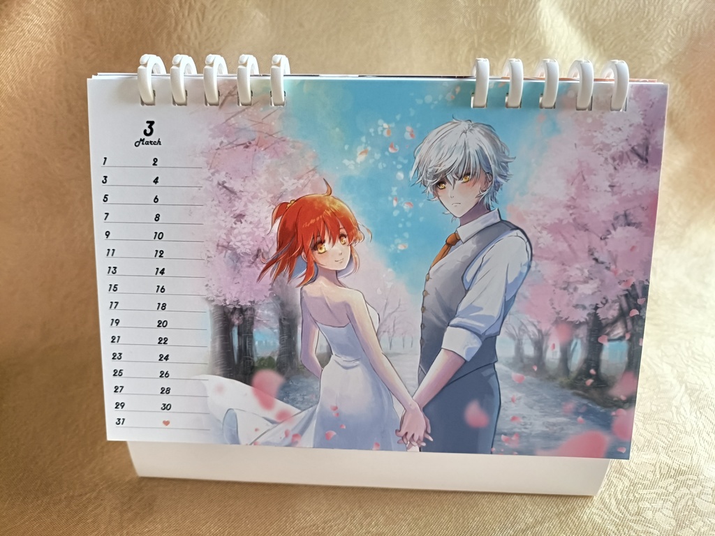 カドぐだ♀カレンダー2026年【カドぐだ♀webオンリー白狼君と太陽ちゃん】