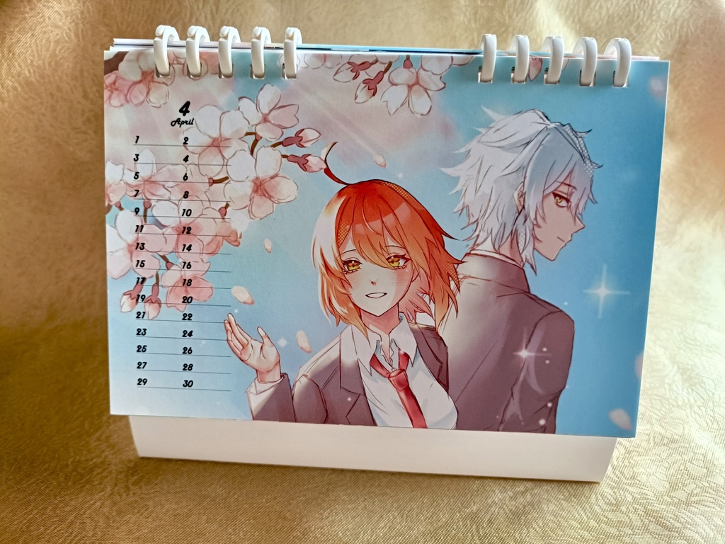 カドぐだ♀カレンダー2026年【カドぐだ♀webオンリー白狼君と太陽ちゃん】