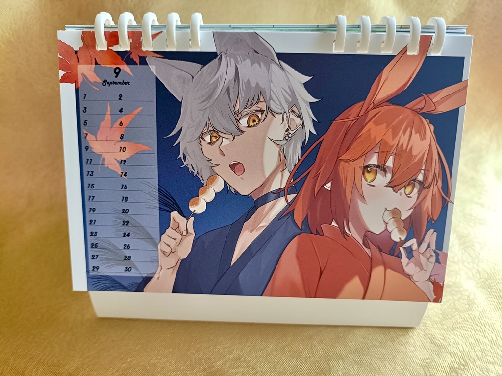 カドぐだ♀カレンダー2026年【カドぐだ♀webオンリー白狼君と太陽ちゃん】