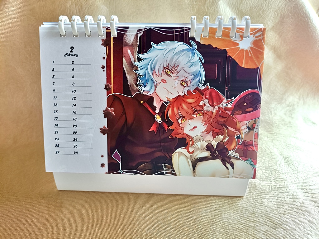 カドぐだ♀カレンダー2026年【カドぐだ♀webオンリー白狼君と太陽ちゃん】