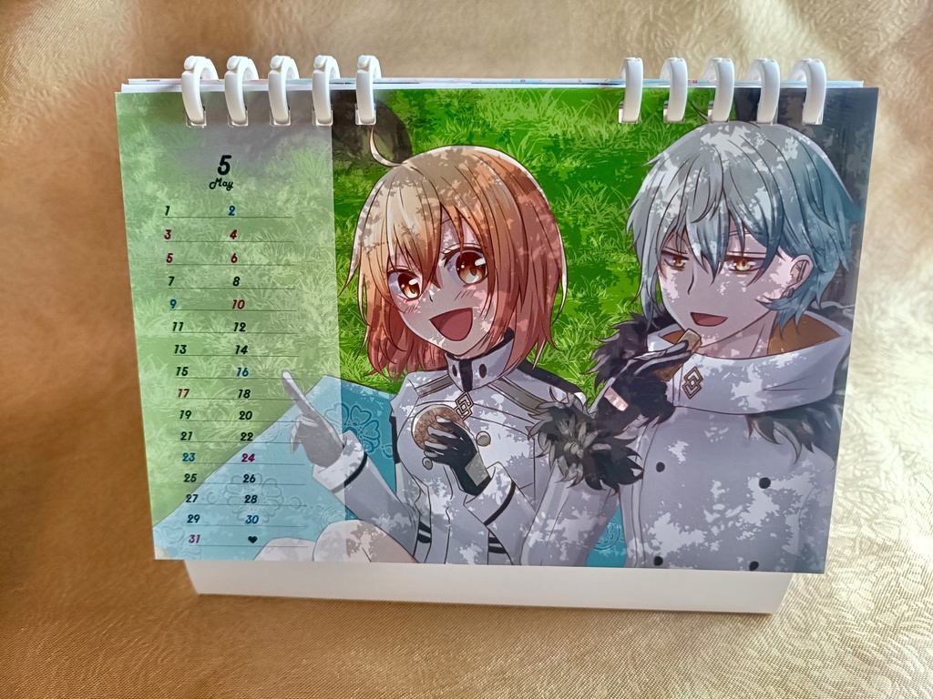 カドぐだ♀カレンダー2026年【カドぐだ♀webオンリー白狼君と太陽ちゃん】