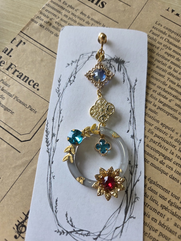 原神　タルタリヤ　イヤリングピアス