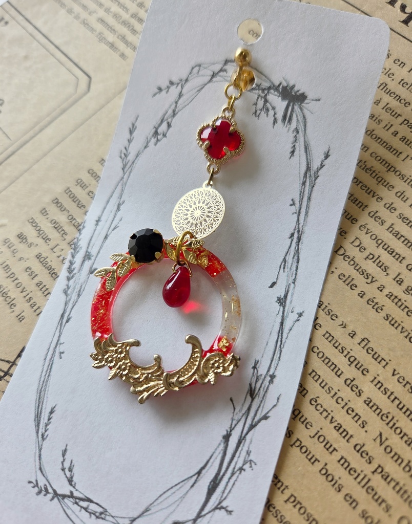 原神　ディルック　イヤリングピアス