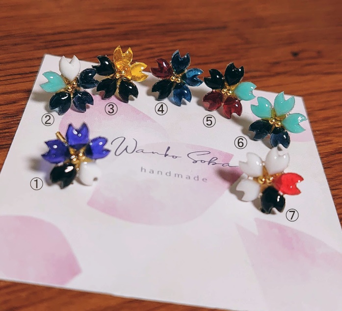 【刀剣乱舞】桜ピアス・ノンホールピアス②