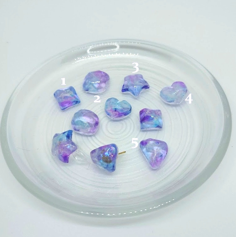 【刀剣乱舞】ぴゅあくる刀剣男士 イメージカラーピアス/ノンホールピアス