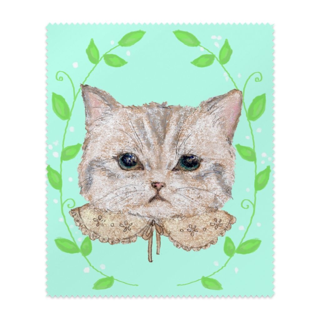 おめかしねこ メガネ拭き 受注生産