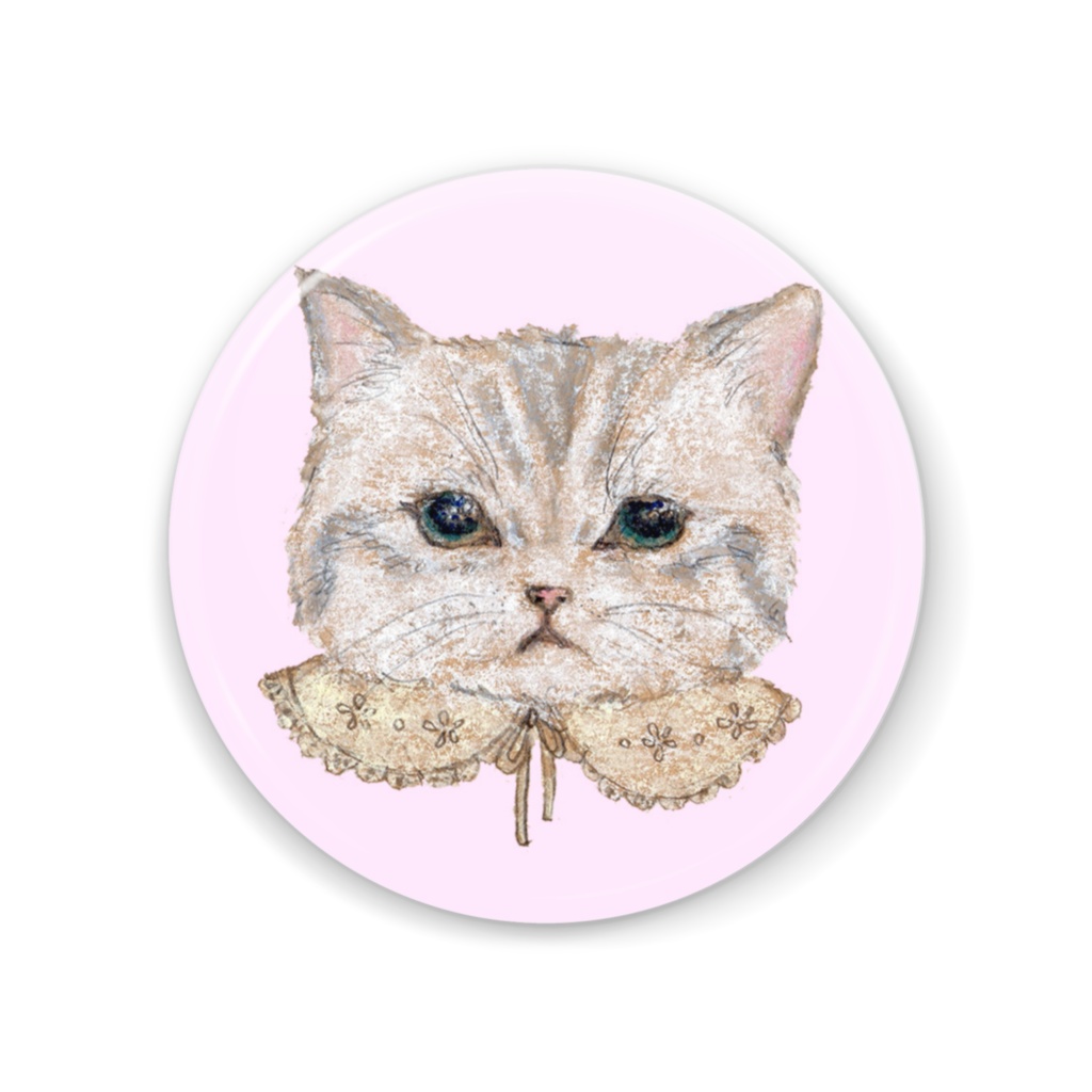 おめかしねこ　缶ミラー　受注生産