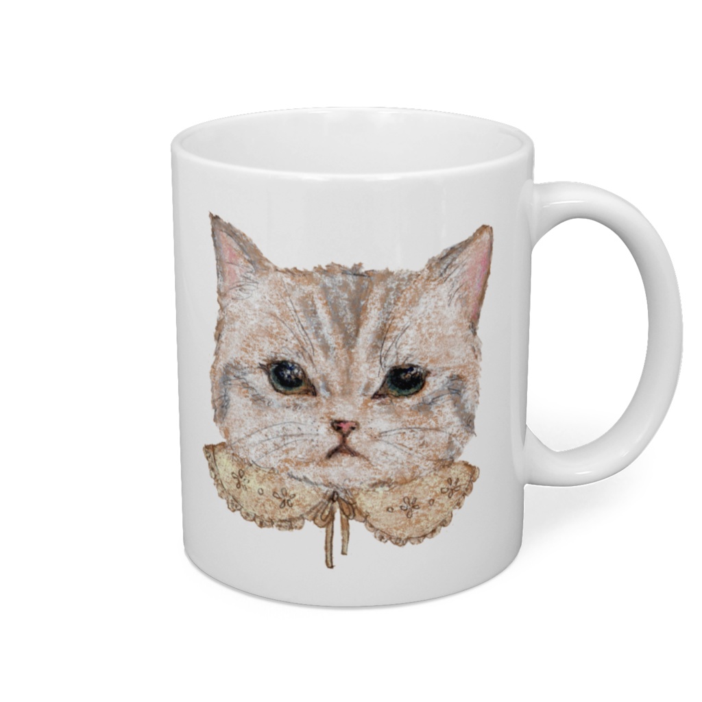 おめかしねこ　マグカップ　受注生産