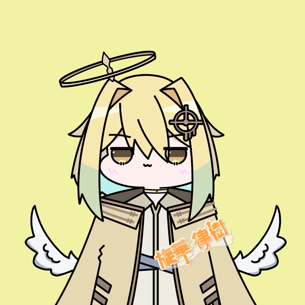 「旋華律樹」白雪式ミニキャラ缶バッジ