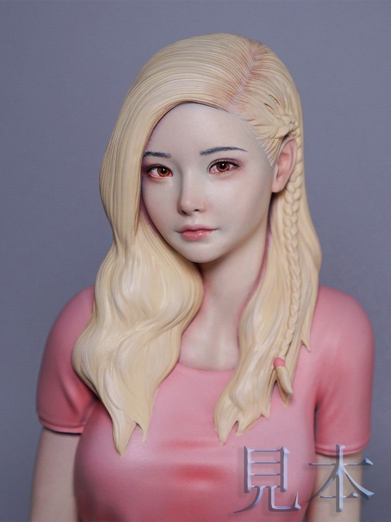 １/8　オリジナルデザイン　ガレージキット　日本人　美女　成人女性　杏奈（あんな）３Dプリント　リアルフィギュア