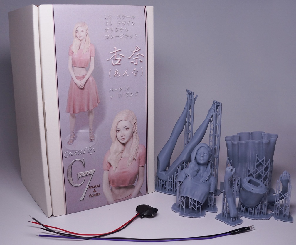 1/8 オリジナルデザイン ガレージキット 日本人 美女 成人女性 杏奈(あんな)3Dプリント リアルフィギュア