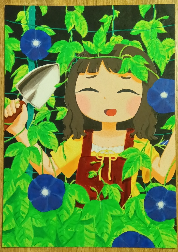 アサガオの絵　原画
