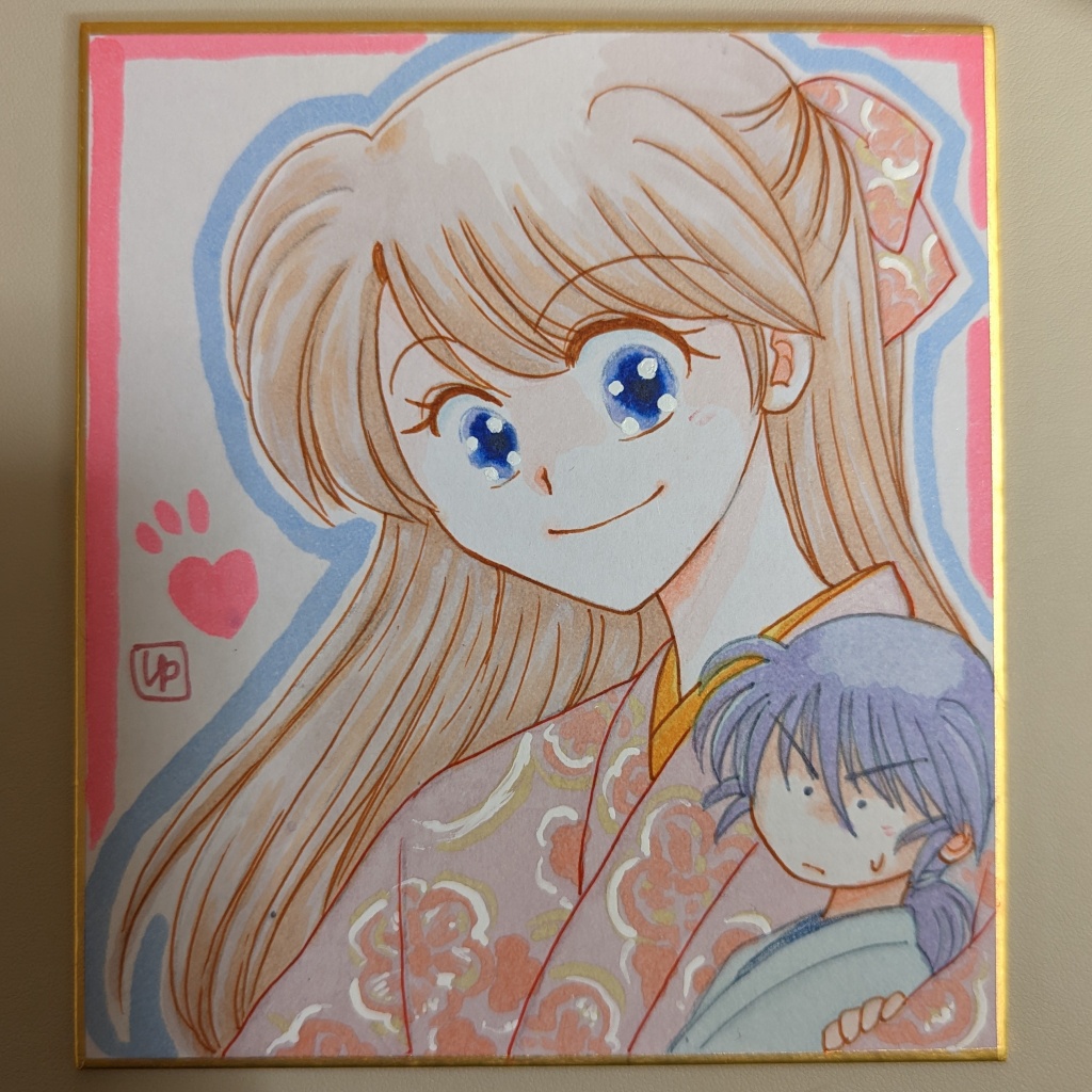 手描きミニ色紙