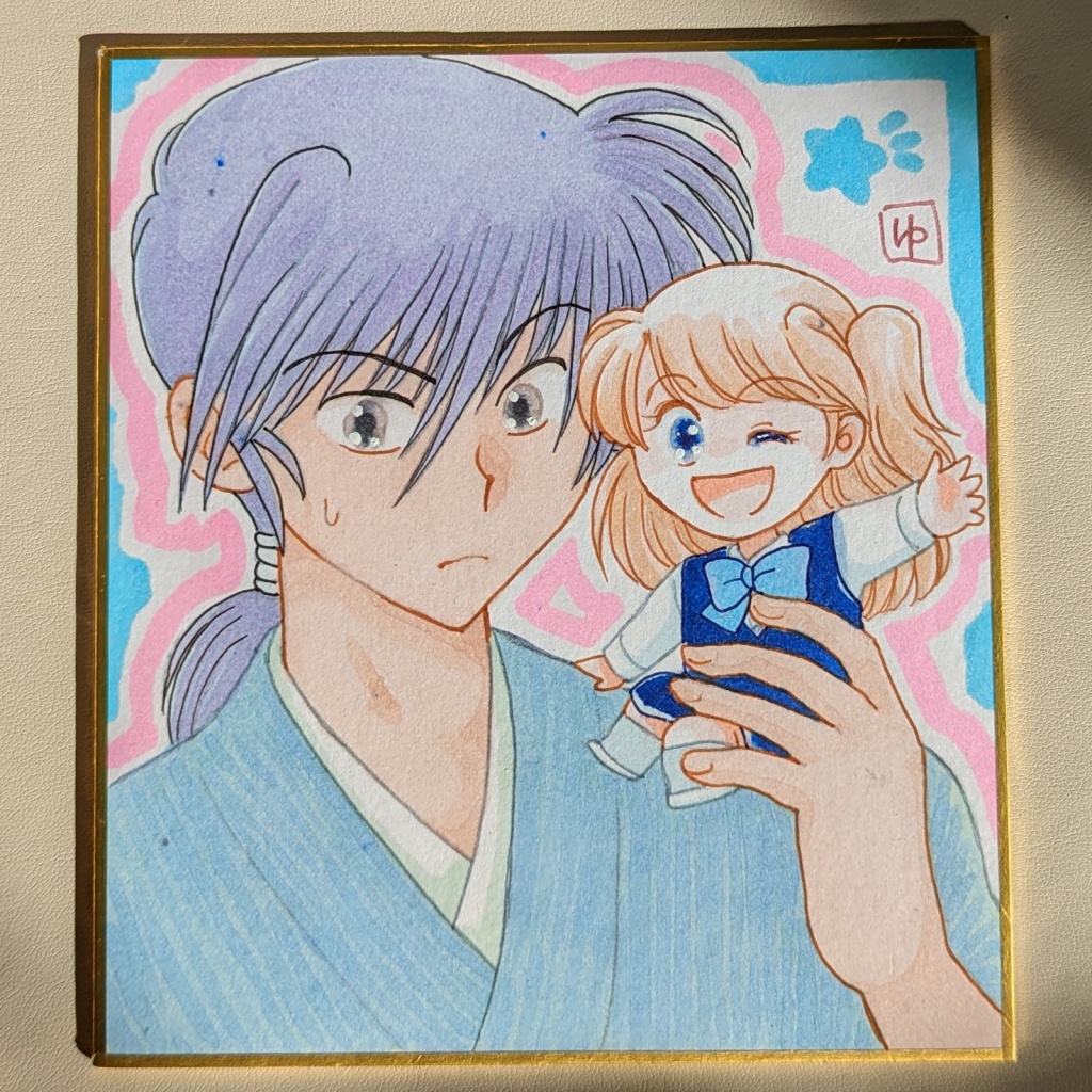 手描きミニ色紙