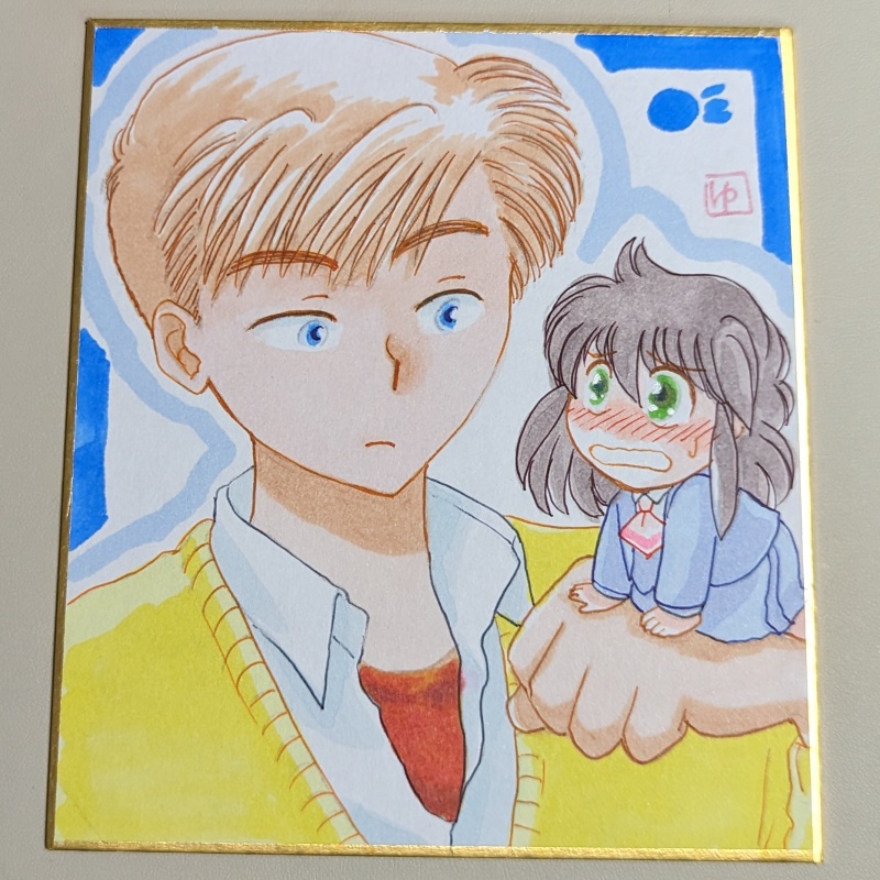 手描きミニ色紙