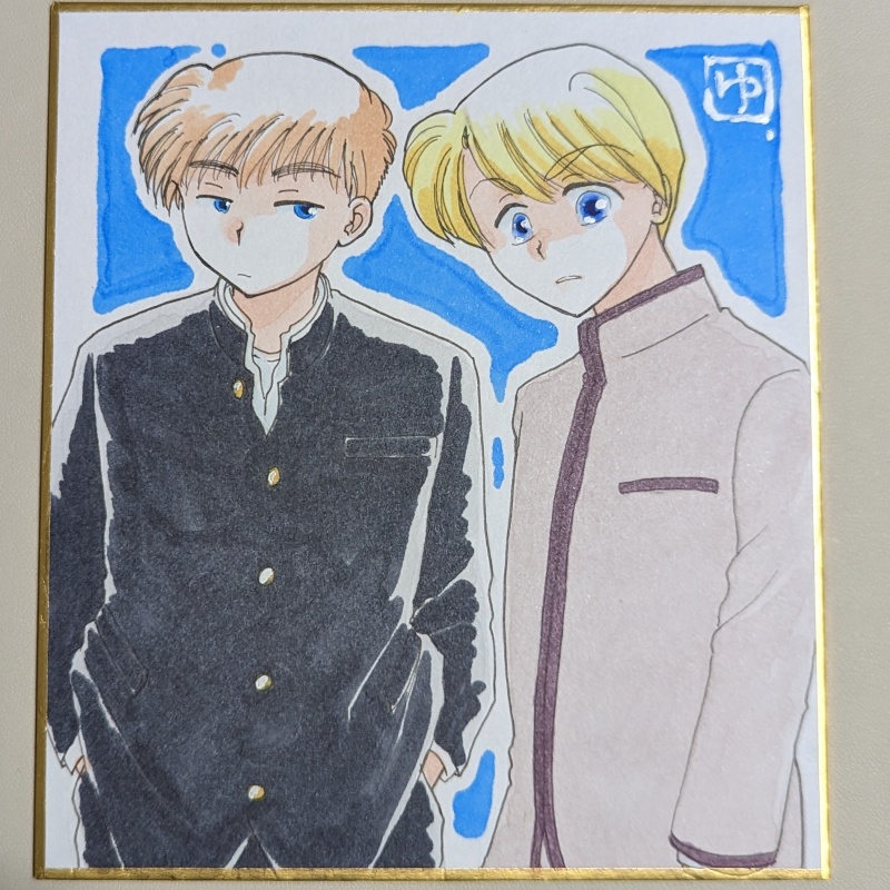 手描きミニ色紙