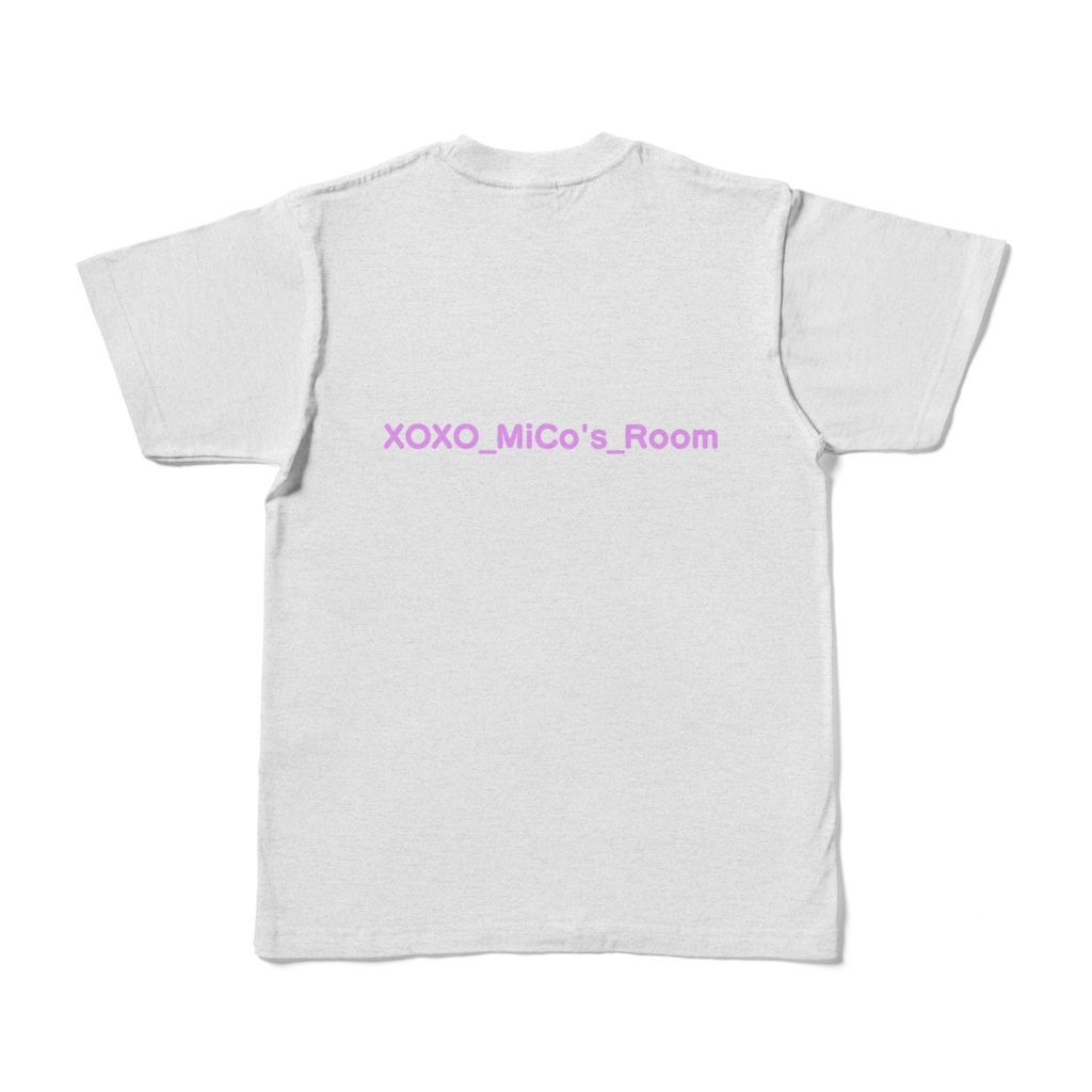 M. XOXO_MiCo's_Room YumeMi UsaCo. Tシャツ Ash