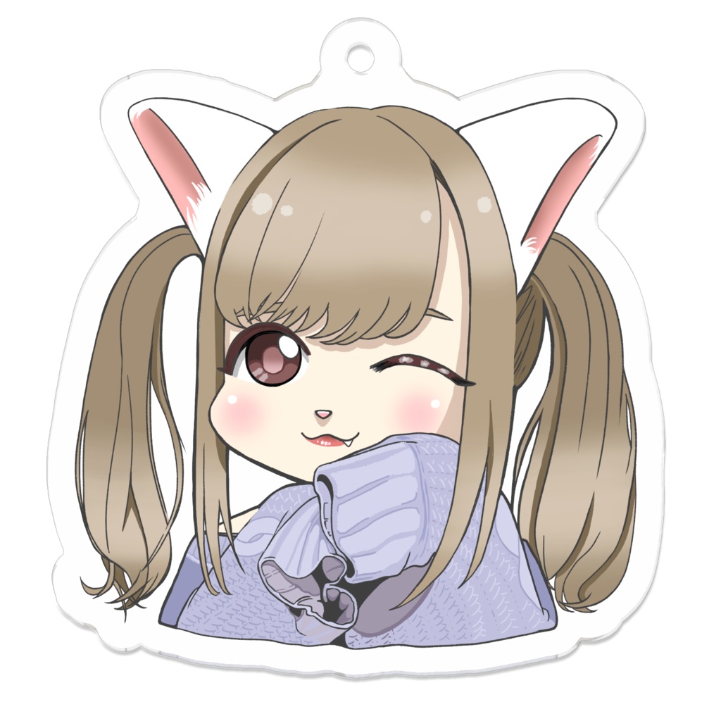 ネコ耳りあぴのアクキー