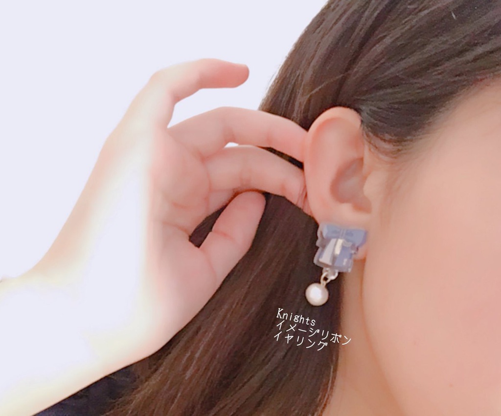 ユニットイメージリボン【ピアス・イヤリング】