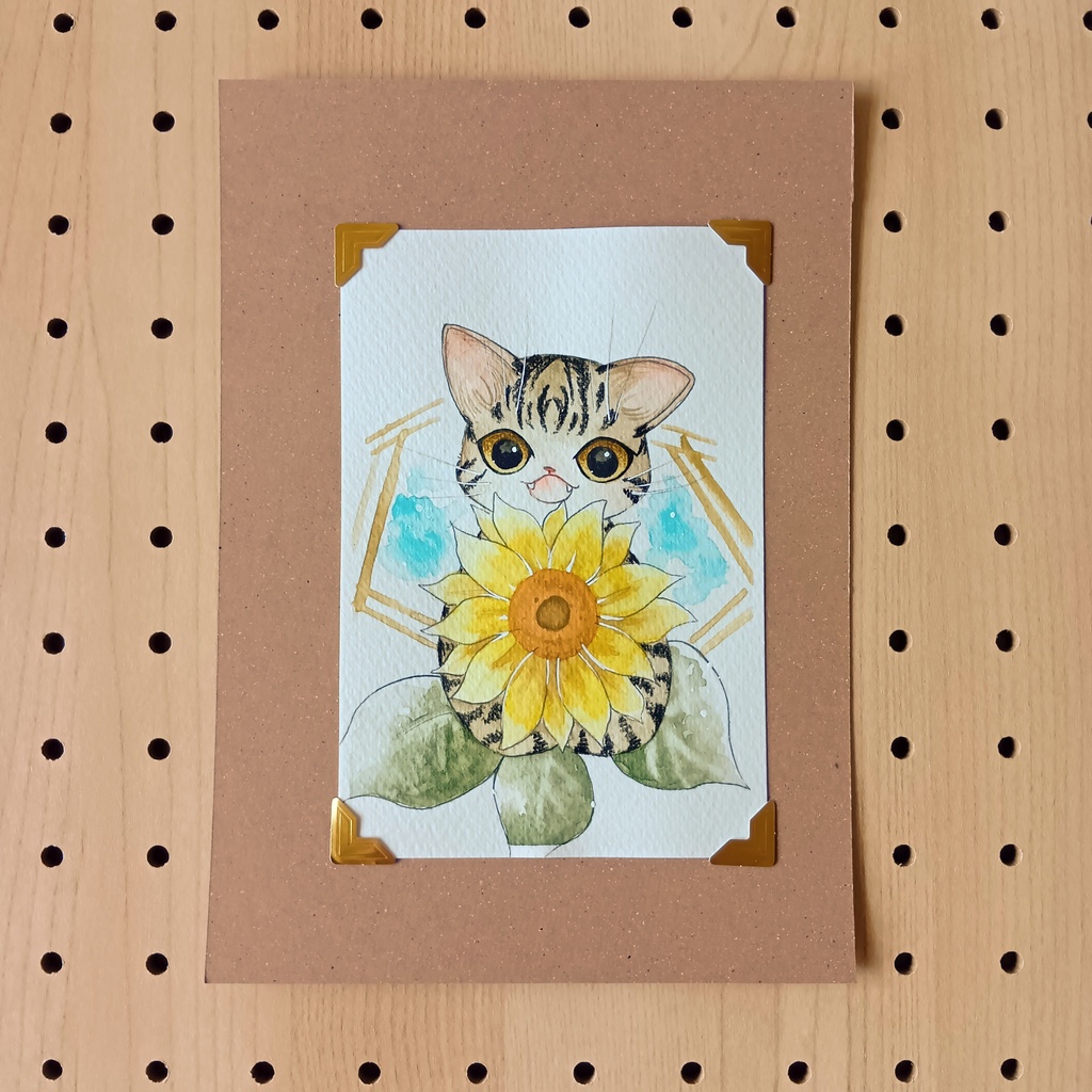 ※フレームレス原画①『向日葵と・A』額縁変更ページ