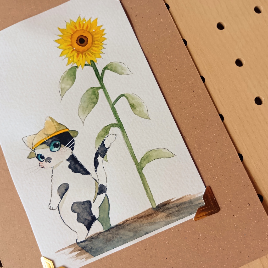 フレームレス原画②『向日葵と・B』