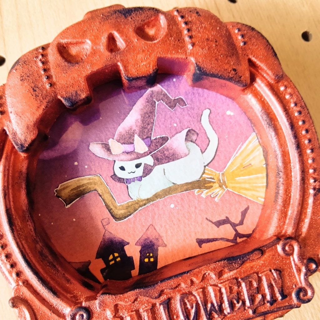 原画『魔法使いの白猫』