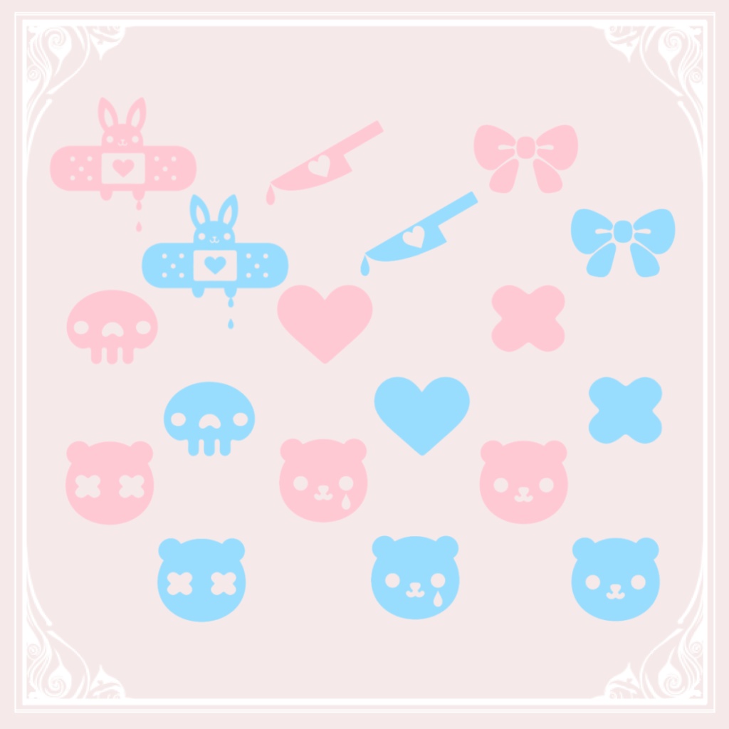 【無料】Kawaiiタトゥーセット