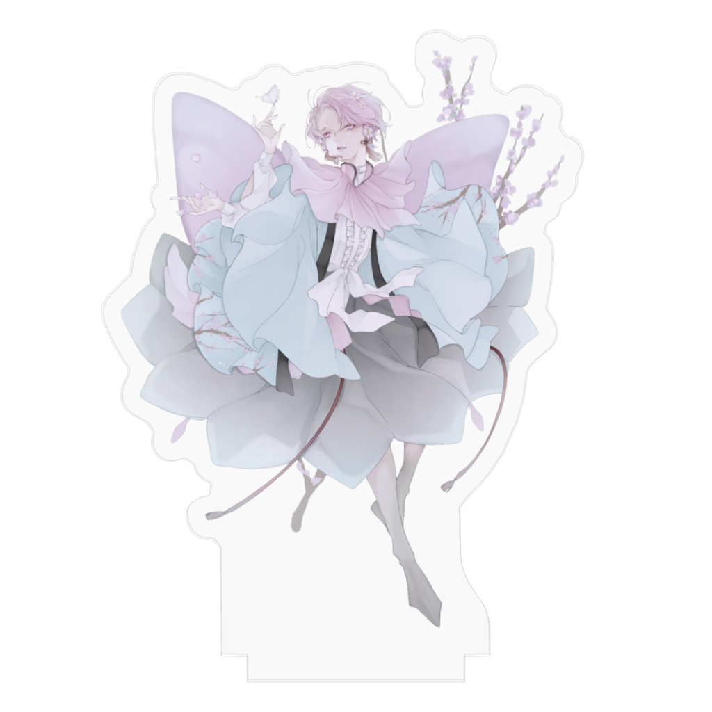 アクリルスタンド 蝶(桜)