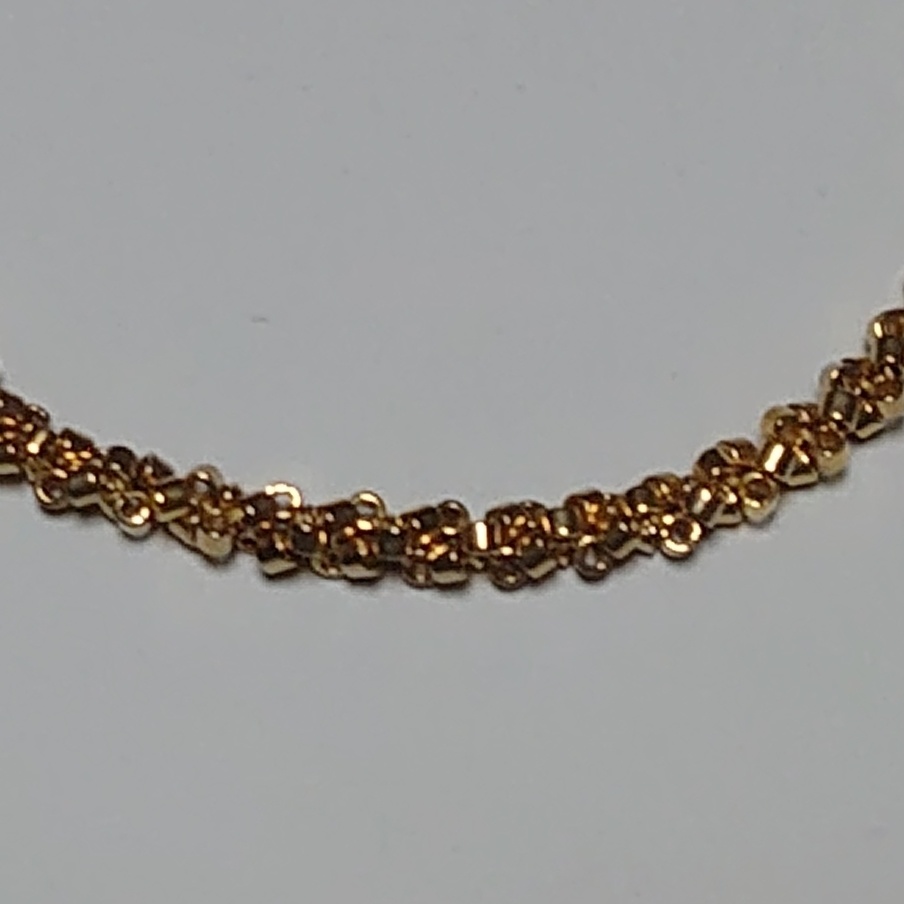 デリカビーズのチェーン風ブレスレット