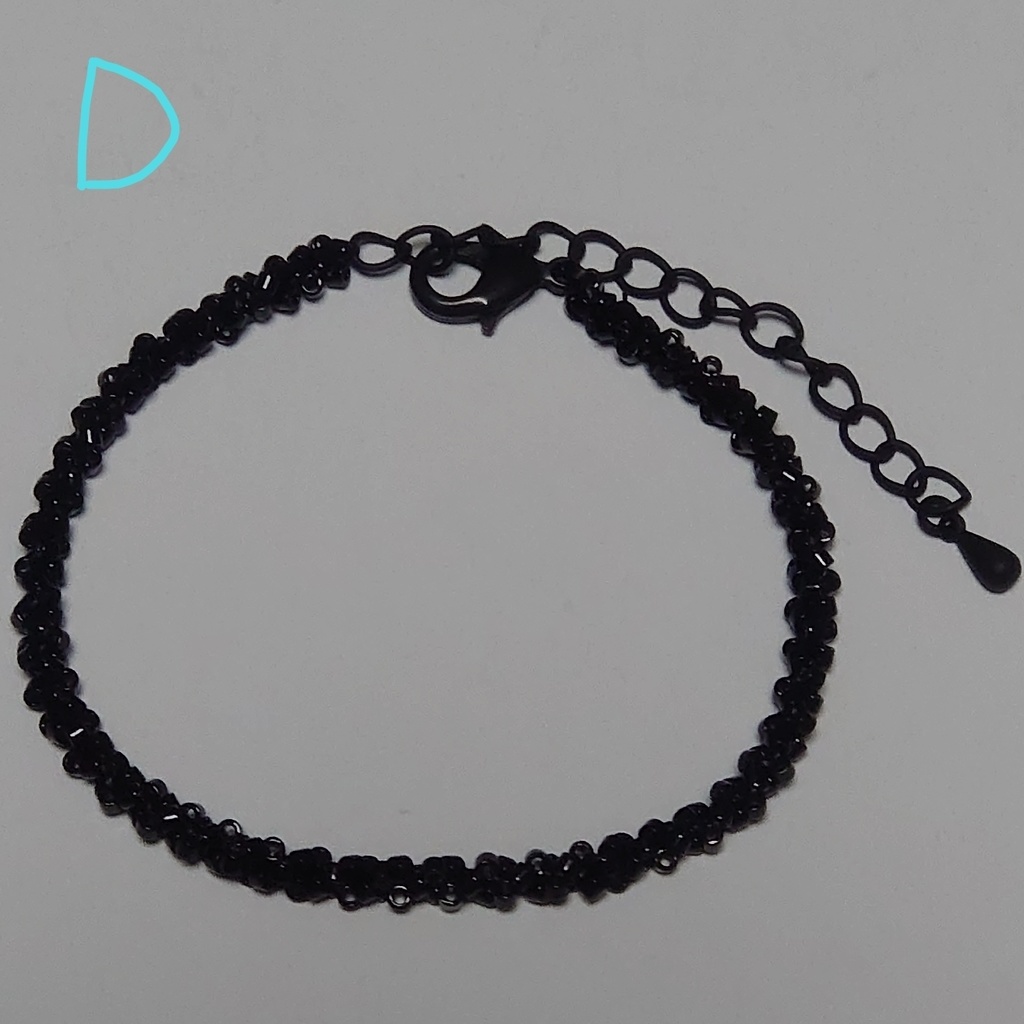 デリカビーズのチェーン風ブレスレット