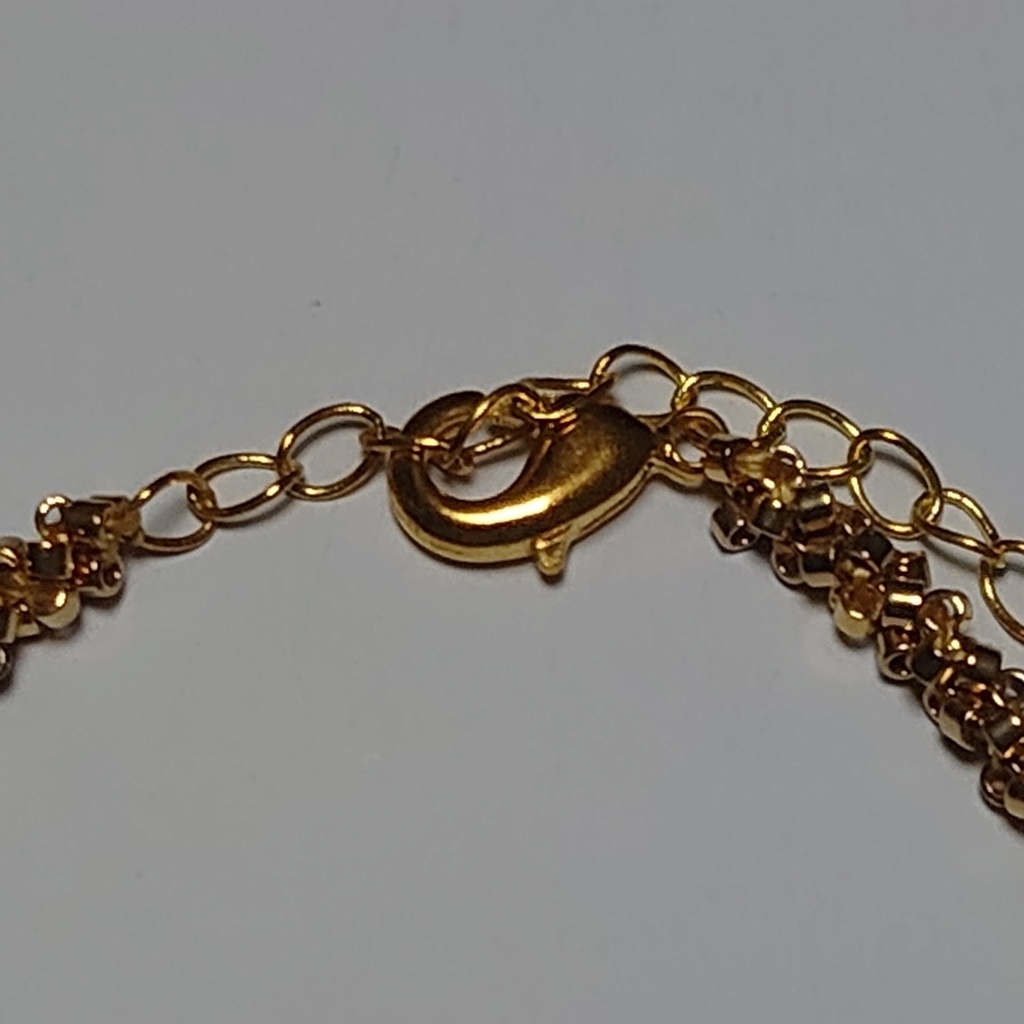 デリカビーズのチェーン風ブレスレット