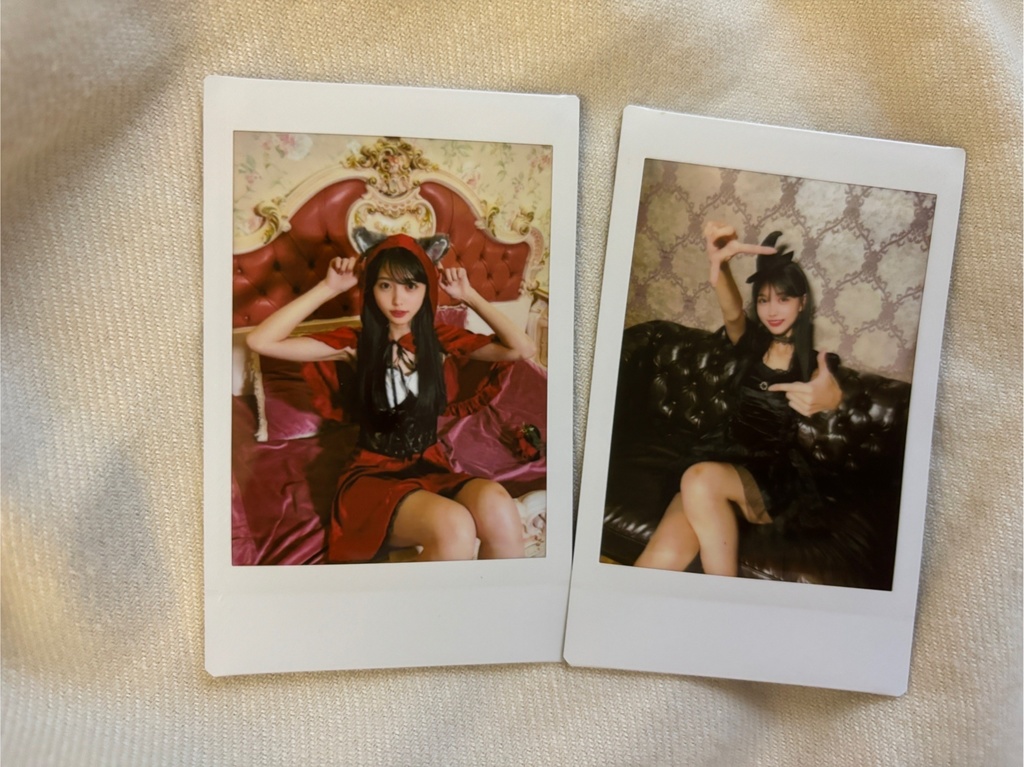 あんず&みずきの初チェキ ハロウィンver.(完売しました!)