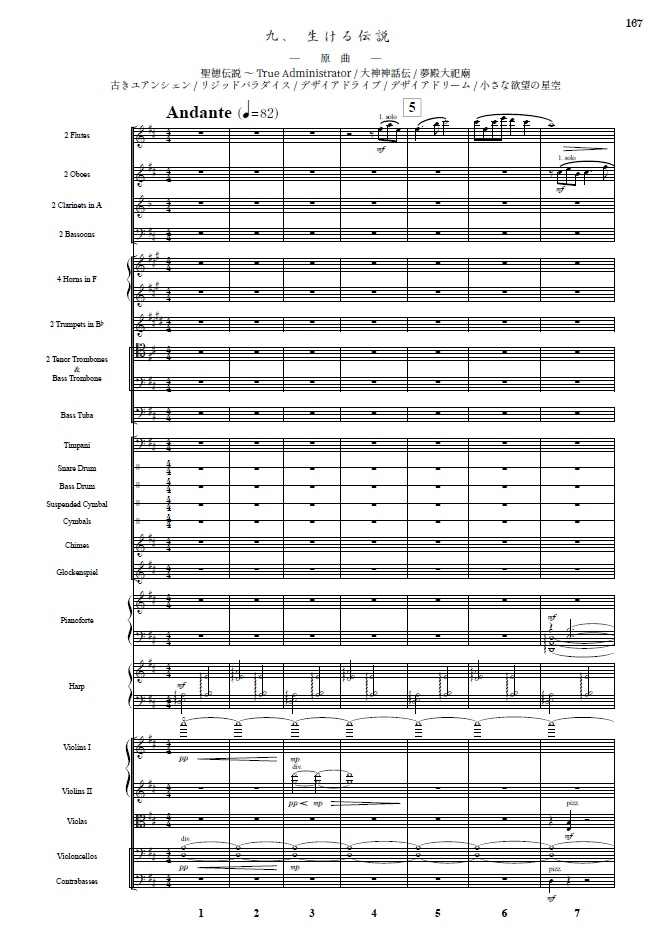 『飛鳥之憶 ~ あすかのおぼえ』オーケストラフルスコア