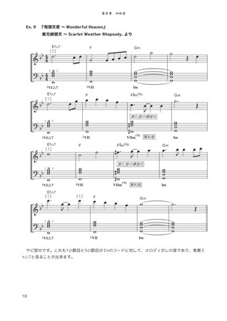 東方Projectの楽曲と音楽理論の考察 Ⅲ 続・和音編