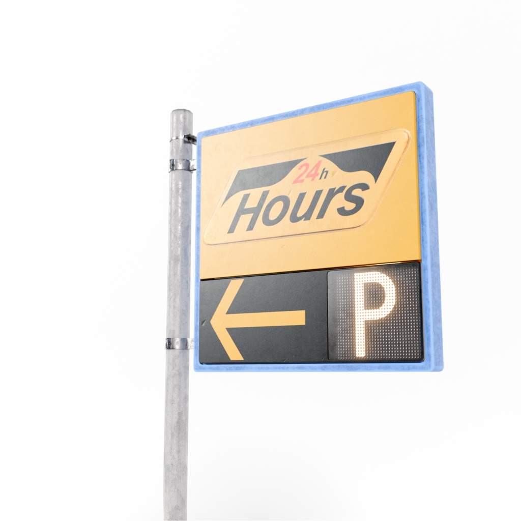 【3Dモデル 7種】コインパーキングアセット