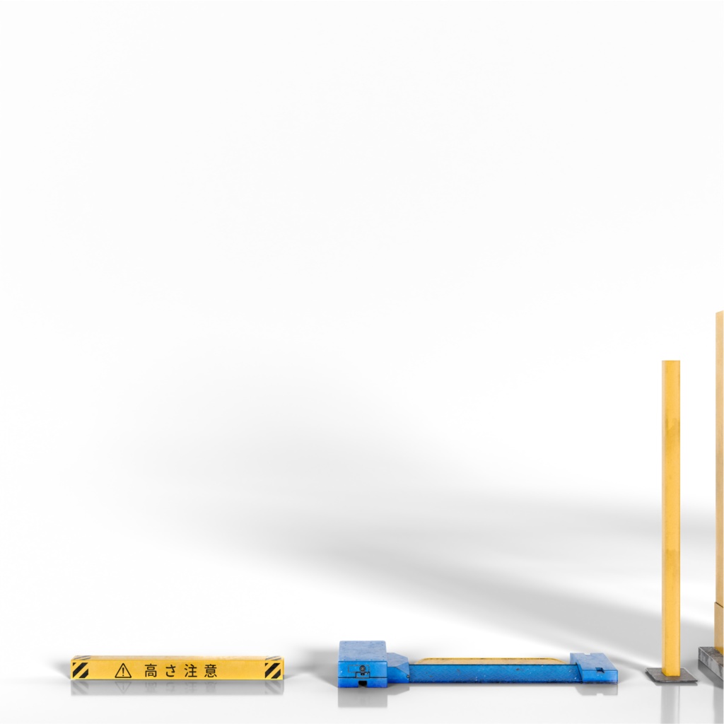 【3Dモデル 7種】コインパーキングアセット